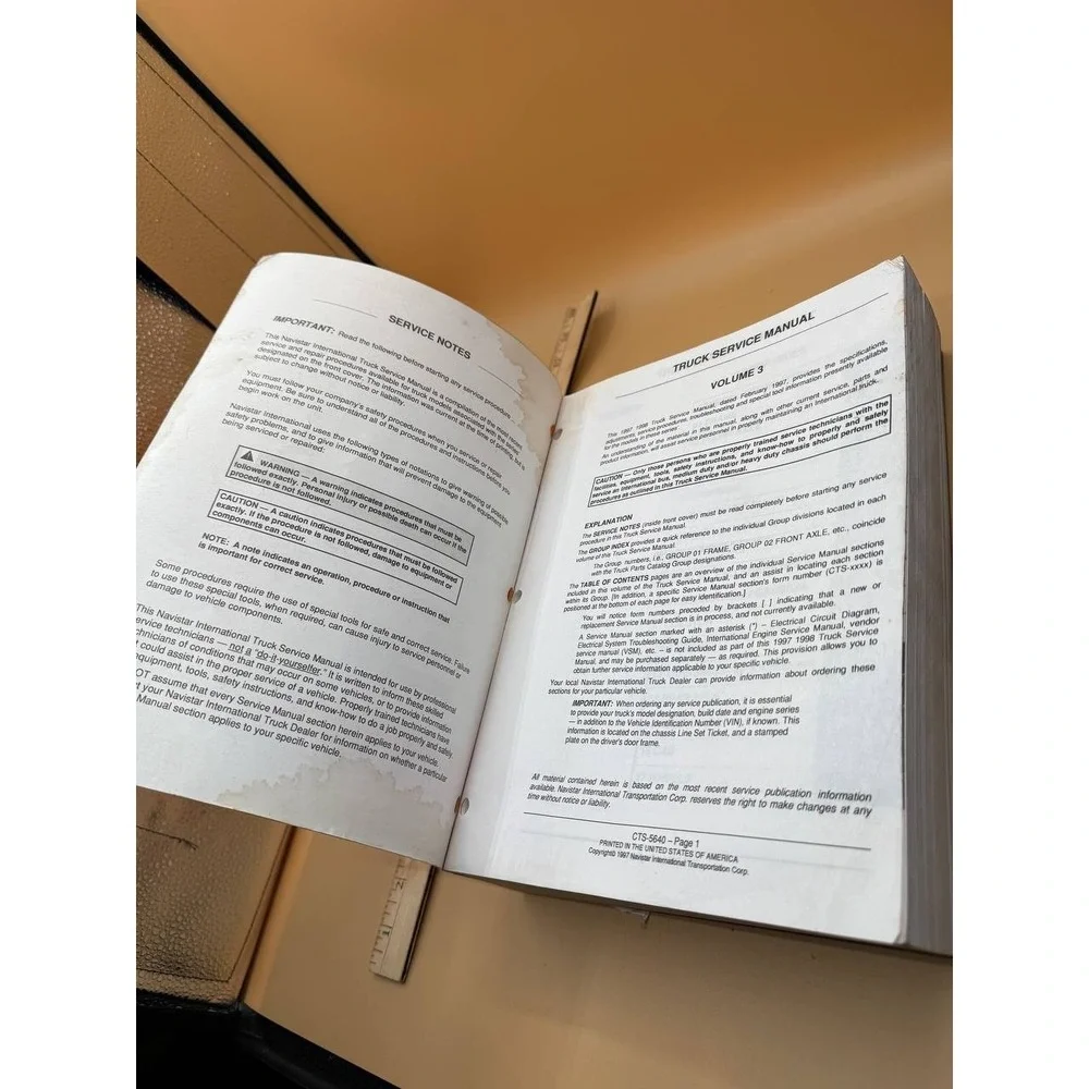 International Truck Service Manual CTS 5640 Series 2000, 4000,‎ 8000 Volume 3